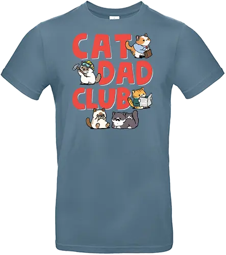 Cat Dad Club - cat dad, animal, cat, cat christmas, cat lover, cat meme, cat owner, cats, dad, father, fathers day, i love my cat, kitten, kitty, meme - Standard T-Shirt