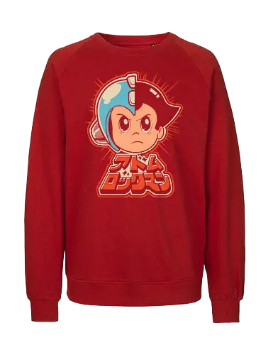 Future Hero - astro boy, classic anime, robot boy, retro anime, manga classic, robot hero, sci fi anime, osamu tezuka - Fairtrade Sweatshirt