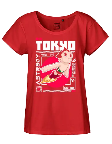Infinite Energy - astro boy, robot power, classic anime, energy core, android boy, retro manga, sci fi hero, iconic character - Fairtrade Girl Shirt