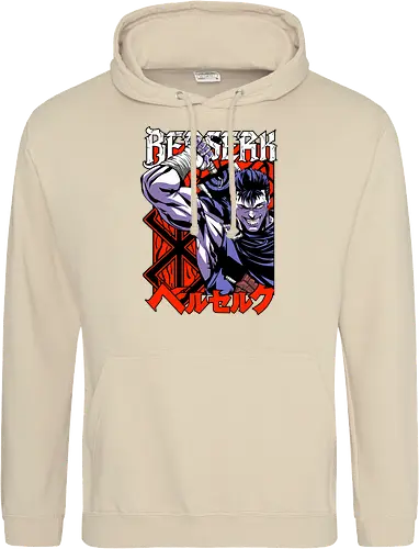 Guts Berserker Rage - berserk, guts, berserker armor, dark anime, sword warrior, manga art, dark fantasy, anime battle - Standard Hoodie