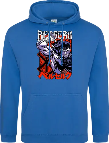 Guts Berserker Rage - berserk, guts, berserker armor, dark anime, sword warrior, manga art, dark fantasy, anime battle - Standard Hoodie