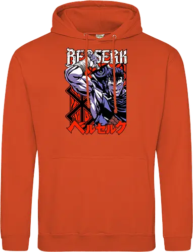 Guts Berserker Rage - berserk, guts, berserker armor, dark anime, sword warrior, manga art, dark fantasy, anime battle - Standard Hoodie