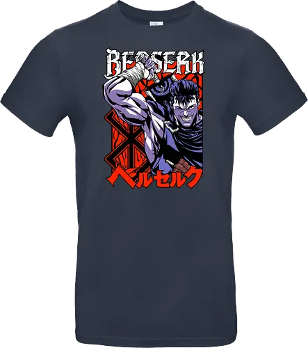 Guts Berserker Rage - berserk, guts, berserker armor, dark anime, sword warrior, manga art, dark fantasy, anime battle - Standard T-Shirt