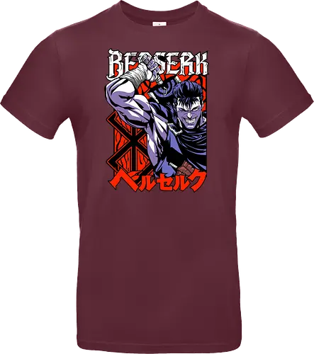 Guts Berserker Rage - berserk, guts, berserker armor, dark anime, sword warrior, manga art, dark fantasy, anime battle - Standard T-Shirt