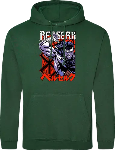 Guts Berserker Rage - berserk, guts, berserker armor, dark anime, sword warrior, manga art, dark fantasy, anime battle - Standard Hoodie