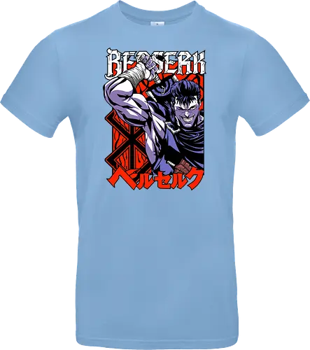 Guts Berserker Rage - berserk, guts, berserker armor, dark anime, sword warrior, manga art, dark fantasy, anime battle - Standard T-Shirt