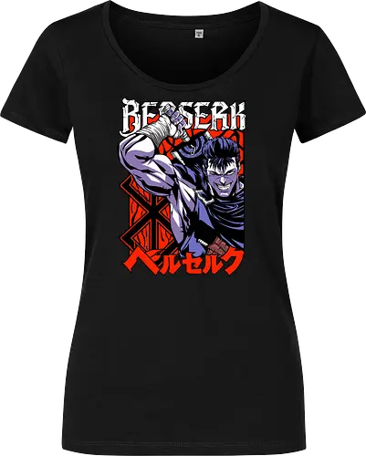 Guts Berserker Rage - berserk, guts, berserker armor, dark anime, sword warrior, manga art, dark fantasy, anime battle - Damen T-Shirt