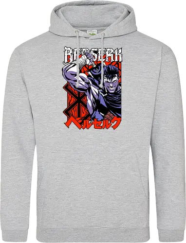 Guts Berserker Rage - berserk, guts, berserker armor, dark anime, sword warrior, manga art, dark fantasy, anime battle - Standard Hoodie