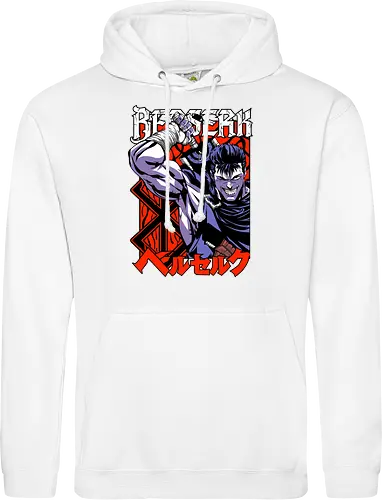 Guts Berserker Rage - berserk, guts, berserker armor, dark anime, sword warrior, manga art, dark fantasy, anime battle - Standard Hoodie