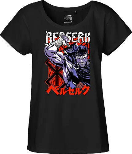Guts Berserker Rage - berserk, guts, berserker armor, dark anime, sword warrior, manga art, dark fantasy, anime battle - Fairtrade Girl Shirt