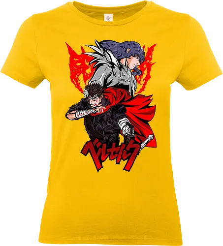 Guts vs Griffith Fate Clash - berserk, guts, griffith, anime rivalry, dark fantasy, manga scene, epic battle, anime aesthetic - Standard T-Shirt (Frauen)