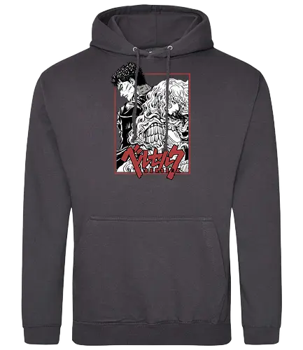 Guts & Griffith Twisted Fate - berserk, guts, griffith, anime rivalry, dark fantasy, manga scene, tragic bond, seinen anime - Standard Hoodie