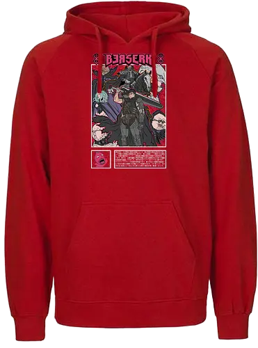 Berserk Dark Journey - berserk, anime group, manga story, dark fantasy, epic journey, seinen anime, character lineup, anime art - Fairtrade Hoodie