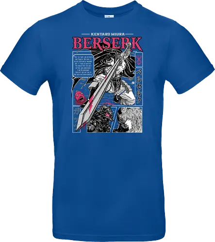Eternal Struggle - berserk, guts, manga panel, dark anime, struggle theme, sword warrior, seinen manga, anime art - Standard T-Shirt