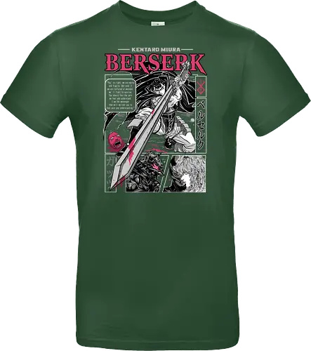 Eternal Struggle - berserk, guts, manga panel, dark anime, struggle theme, sword warrior, seinen manga, anime art - Standard T-Shirt
