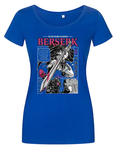 Eternal Struggle - berserk, guts, manga panel, dark anime, struggle theme, sword warrior, seinen manga, anime art - Damen T-Shirt