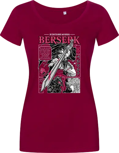 Eternal Struggle - berserk, guts, manga panel, dark anime, struggle theme, sword warrior, seinen manga, anime art - Damen T-Shirt