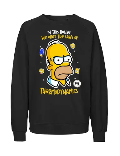 In this house - funny, retro, quotes, cartoon series - Fairtrade Sweatshirt