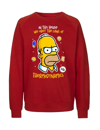 In this house - funny, retro, quotes, cartoon series - Fairtrade Sweatshirt
