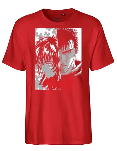 Guts & Casca Broken Bonds - berserk, guts, casca, anime couple, tragic story, dark fantasy, manga scene, emotional anime - Fairtrade T-Shirt