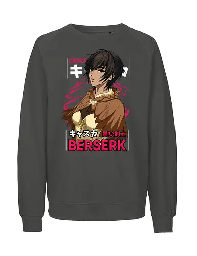 Casca Silent Strength - berserk, casca, anime girl, warrior woman, dark fantasy, manga character, anime aesthetic, strong female - Fairtrade Sweatshirt