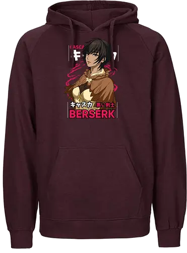 Casca Silent Strength - berserk, casca, anime girl, warrior woman, dark fantasy, manga character, anime aesthetic, strong female - Fairtrade Hoodie