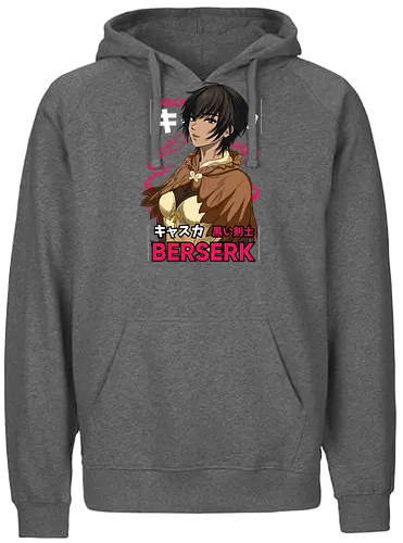 Casca Silent Strength - berserk, casca, anime girl, warrior woman, dark fantasy, manga character, anime aesthetic, strong female - Fairtrade Hoodie