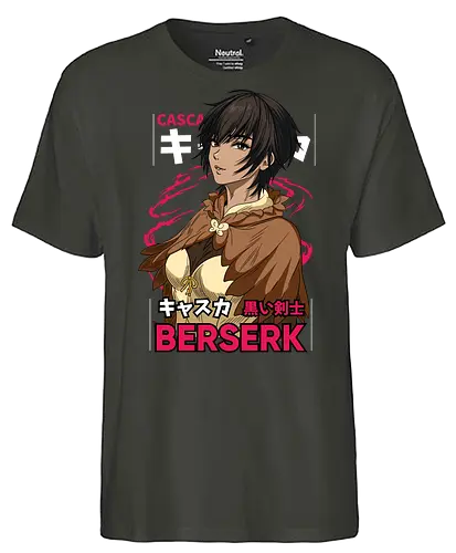 Casca Silent Strength - berserk, casca, anime girl, warrior woman, dark fantasy, manga character, anime aesthetic, strong female - Fairtrade T-Shirt