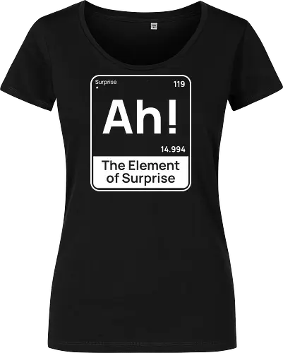 Lustiges Chemie-Design – Element der Überraschung „Ah“ Geek Humor