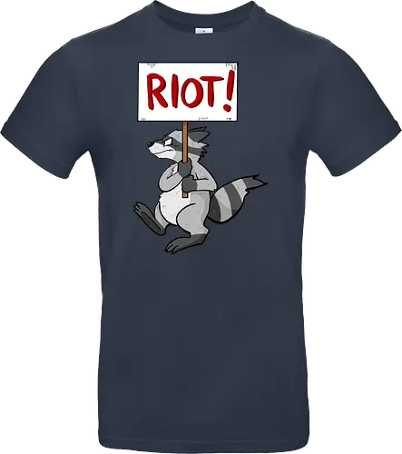 Riot Raccoon Neu - Raccoon, Waschbär, Demo - Standard T-Shirt