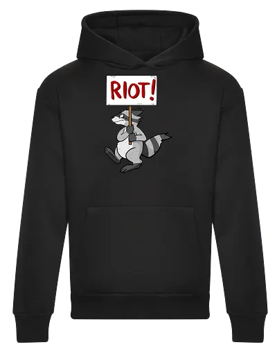 Riot Raccoon Neu - Raccoon, Waschbär, Demo - Heavyweight Hoodie
