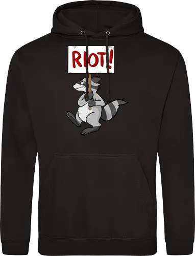 Riot Raccoon Neu - Raccoon, Waschbär, Demo - Standard Hoodie