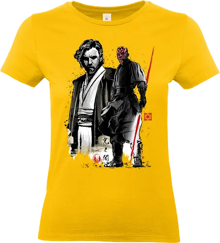 Fueled by hatred and revenge - super heroes, comics, action movies, sci fi, four, japanese art, japan, sumi e, galaxy, jedi - Standard T-Shirt (Frauen)