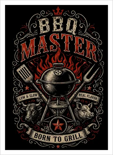 BBQ Master Vintage Retro