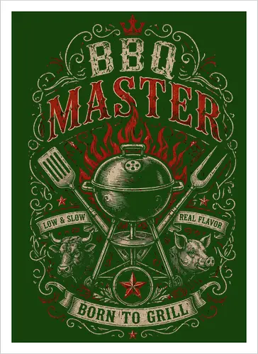 BBQ Master Vintage Retro