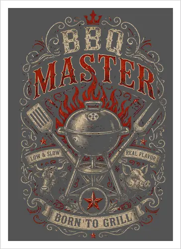 BBQ Master Vintage Retro