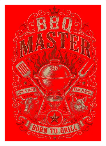 BBQ Master Vintage Retro