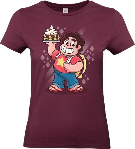 Pfannkuchen Together Breakfast - Steven Universe Kunst, Steven Quartz Universe, Together Breakfast Pfannkuchen, Geek Kleidung, Rebecca Sugar, Crystal Gems, Edelstein Mensch Hybrid, Rose Quartz Stern, Popkultur Animation, Kawaii Streetwear, Geek Geschenk, Steven Universe Shirt, Cartoon Network, Cartoon Nostalgie, moderne Animation - Standard T-Shirt (Frauen)