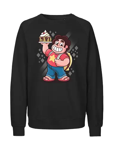 Pfannkuchen Together Breakfast - Steven Universe Kunst, Steven Quartz Universe, Together Breakfast Pfannkuchen, Geek Kleidung, Rebecca Sugar, Crystal Gems, Edelstein Mensch Hybrid, Rose Quartz Stern, Popkultur Animation, Kawaii Streetwear, Geek Geschenk, Steven Universe Shirt, Cartoon Network, Cartoon Nostalgie, moderne Animation - Fairtrade Sweatshirt