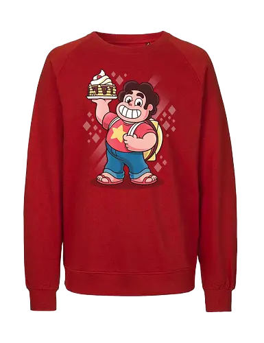 Pfannkuchen Together Breakfast - Steven Universe Kunst, Steven Quartz Universe, Together Breakfast Pfannkuchen, Geek Kleidung, Rebecca Sugar, Crystal Gems, Edelstein Mensch Hybrid, Rose Quartz Stern, Popkultur Animation, Kawaii Streetwear, Geek Geschenk, Steven Universe Shirt, Cartoon Network, Cartoon Nostalgie, moderne Animation - Fairtrade Sweatshirt
