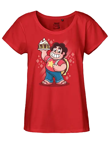 Pfannkuchen Together Breakfast - Steven Universe Kunst, Steven Quartz Universe, Together Breakfast Pfannkuchen, Geek Kleidung, Rebecca Sugar, Crystal Gems, Edelstein Mensch Hybrid, Rose Quartz Stern, Popkultur Animation, Kawaii Streetwear, Geek Geschenk, Steven Universe Shirt, Cartoon Network, Cartoon Nostalgie, moderne Animation - Fairtrade Girl Shirt