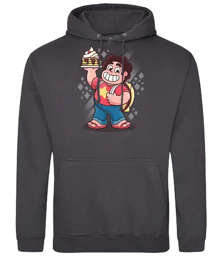 Pfannkuchen Together Breakfast - Steven Universe Kunst, Steven Quartz Universe, Together Breakfast Pfannkuchen, Geek Kleidung, Rebecca Sugar, Crystal Gems, Edelstein Mensch Hybrid, Rose Quartz Stern, Popkultur Animation, Kawaii Streetwear, Geek Geschenk, Steven Universe Shirt, Cartoon Network, Cartoon Nostalgie, moderne Animation - Standard Hoodie