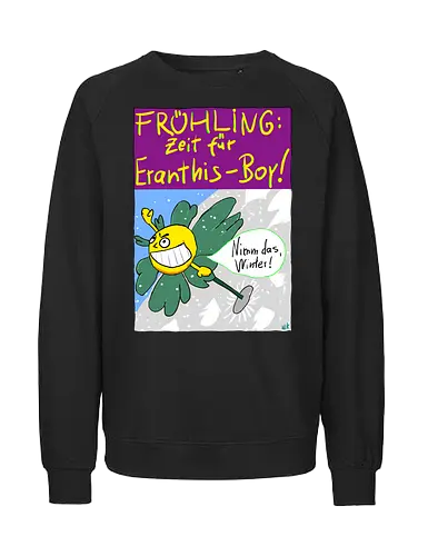 Eranthis-Boy - Pflanzen, Botanik, Eranthis, Frühling, Winter, Jahreszeiten - Fairtrade Sweatshirt