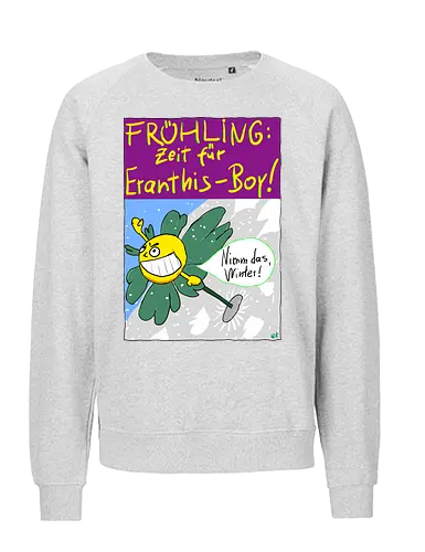 Eranthis-Boy - Pflanzen, Botanik, Eranthis, Frühling, Winter, Jahreszeiten - Fairtrade Sweatshirt
