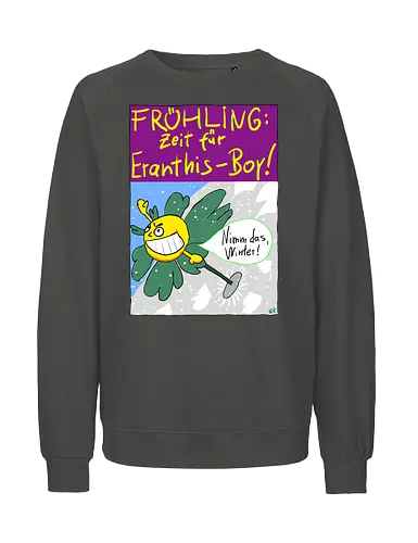 Eranthis-Boy - Pflanzen, Botanik, Eranthis, Frühling, Winter, Jahreszeiten - Fairtrade Sweatshirt