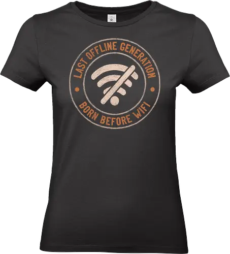 Last Offline Generation - koalatees, koala, koalastudio, offline, wifi, nostalgia, retro, vintage, sarcasm, introvert, old school, millennial, funny, badge, adult - Standard T-Shirt (Frauen)