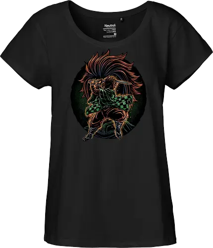 Slay All Demons - Anime, Manga, Japanese, slayer, demon, animated, animation, TV series, adventure - Fairtrade Girl Shirt