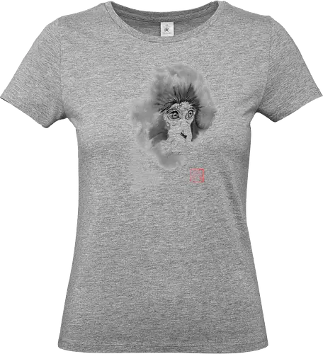 chimpanzee - chimpanzee, monkey, sumie, japan - Standard T-Shirt (Frauen)