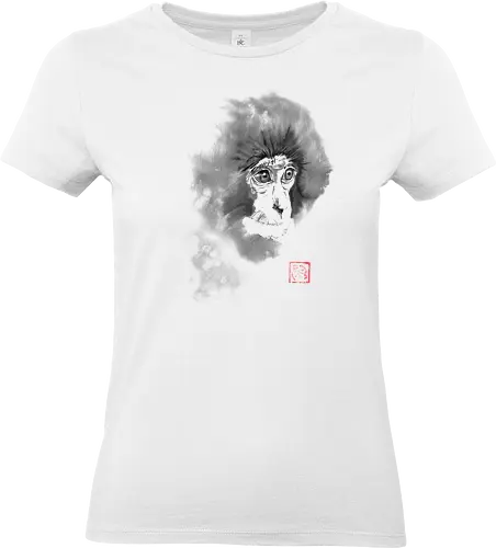 chimpanzee - chimpanzee, monkey, sumie, japan - Standard T-Shirt (Frauen)