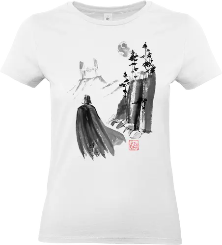 lost - mountain, sumie, japan, moon, space ship - Standard T-Shirt (Frauen)